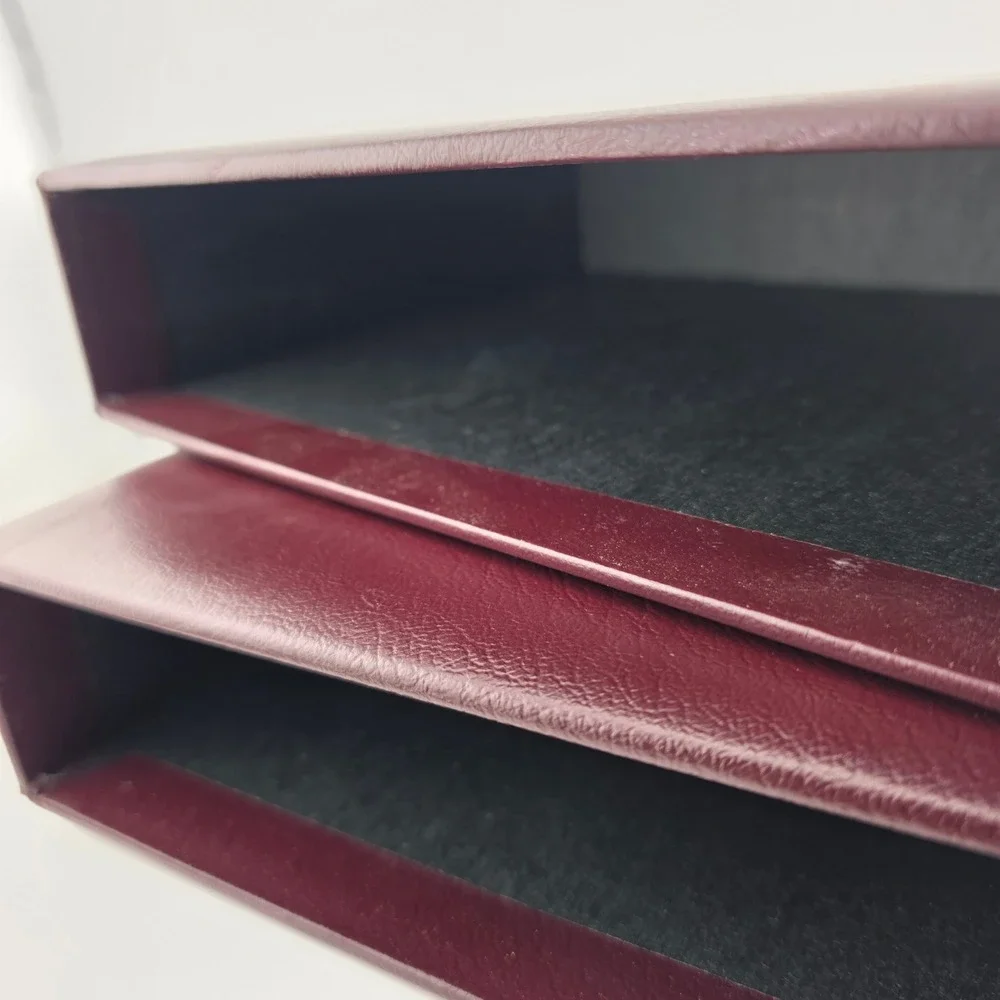 National Geographic Magazine Slipcase Binders 1992 OS Burgundy Good Vintage Set‎
